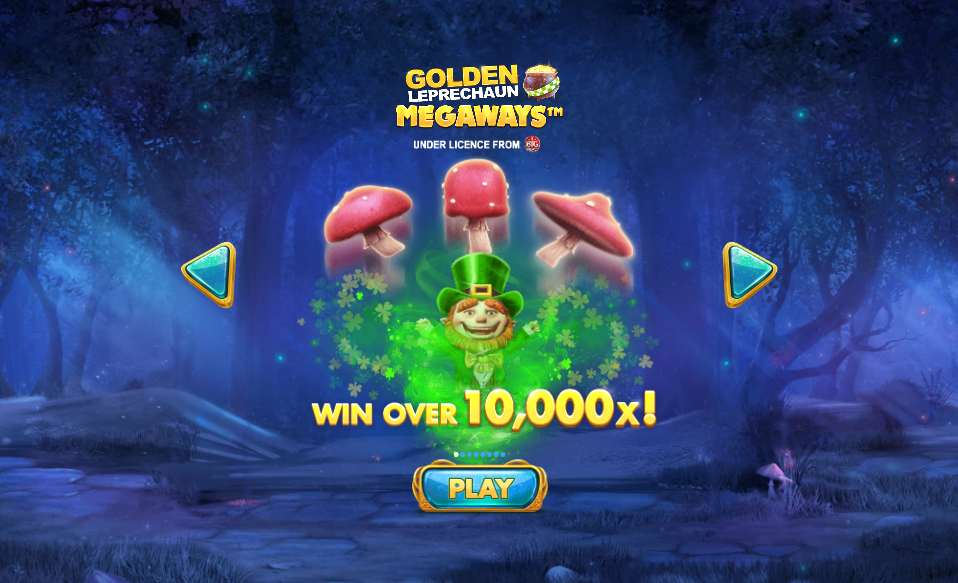 Golden Leprechaun Welcome Page