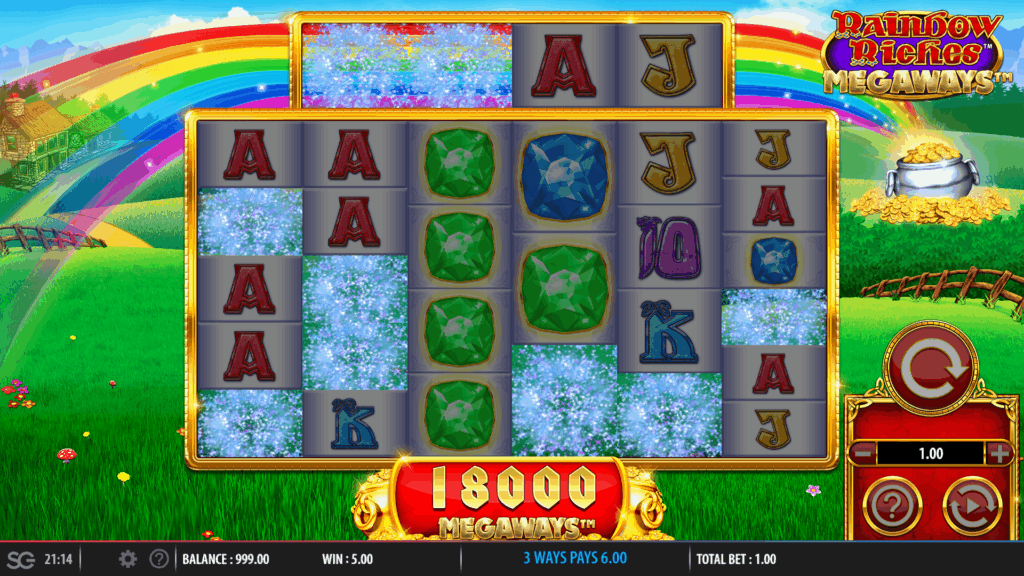 Rainbow Riches Megaways Big Win