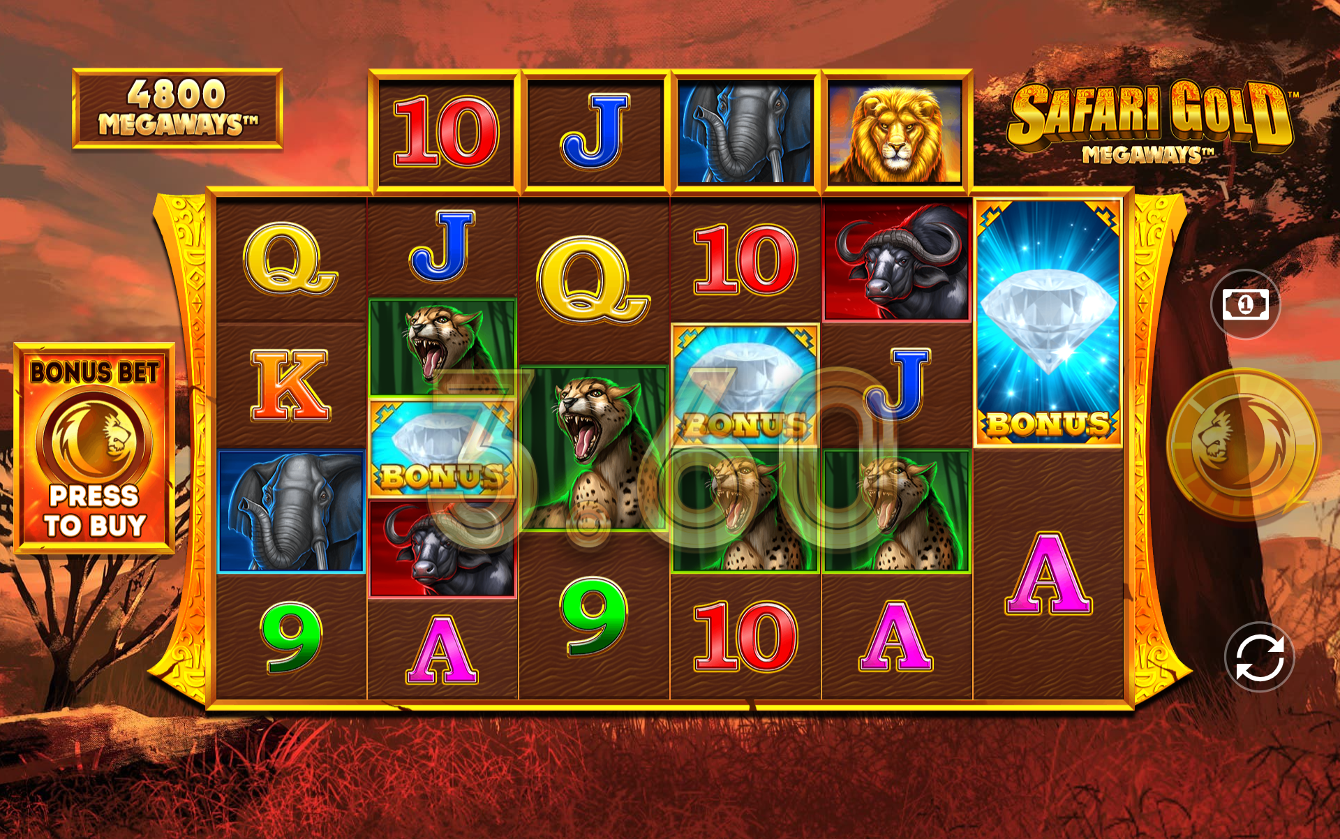 Safari Gold Megaways Big Win