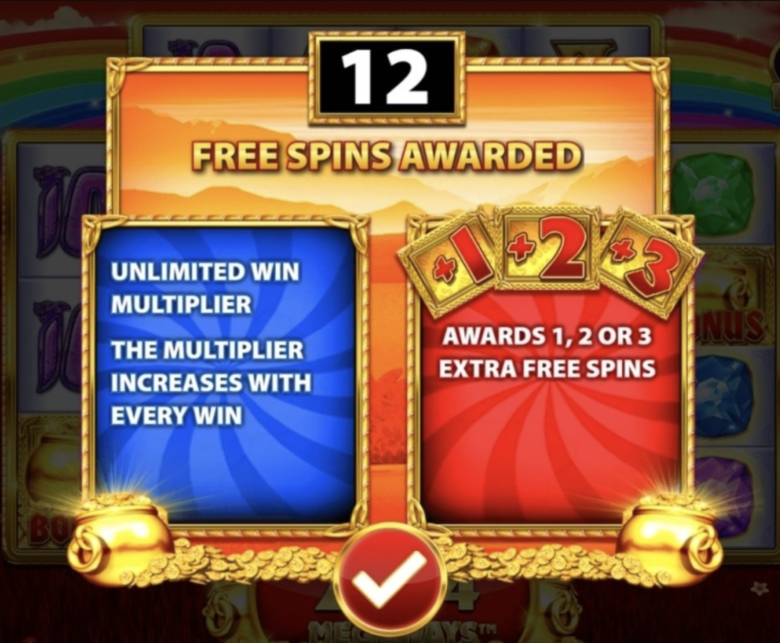 Rainbow Riches Megaways Free Spins