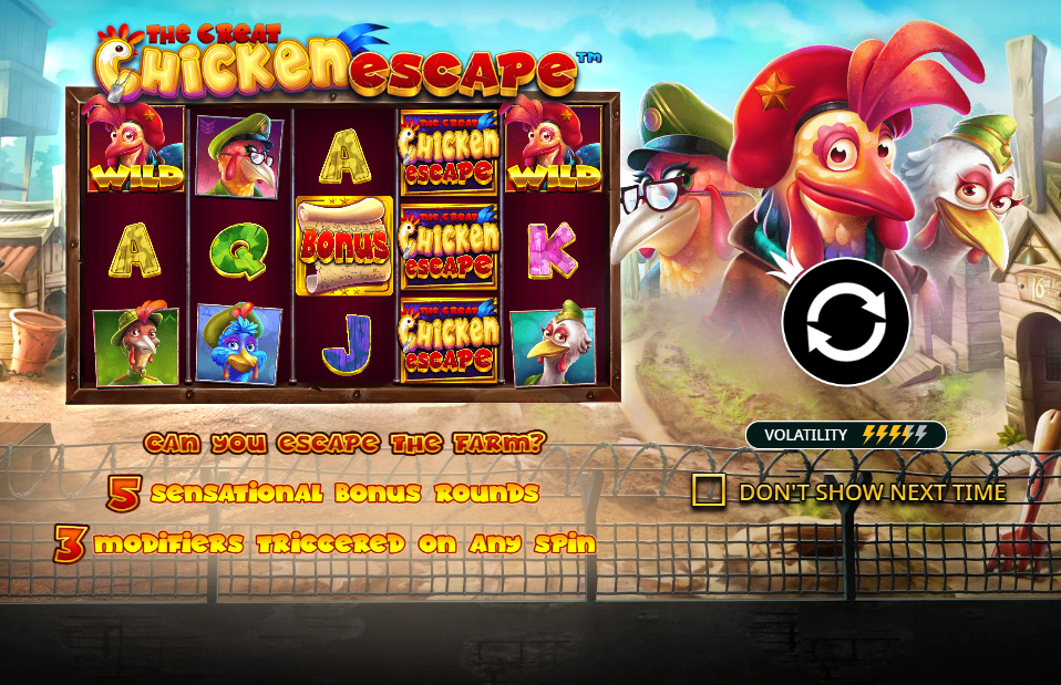 The Great Chicken Escape Welcome Page