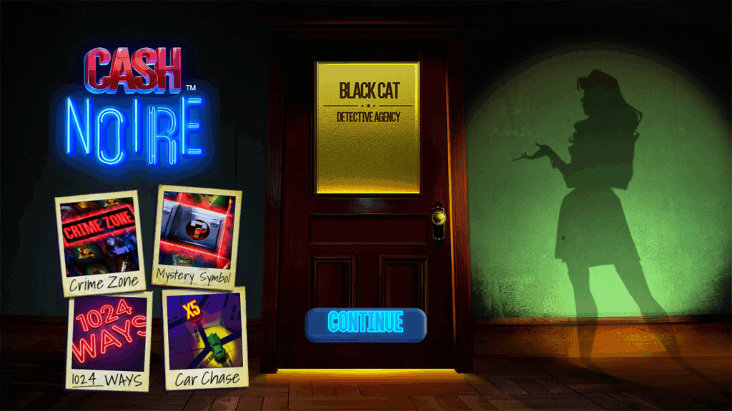 Cash Noire Welcome Page