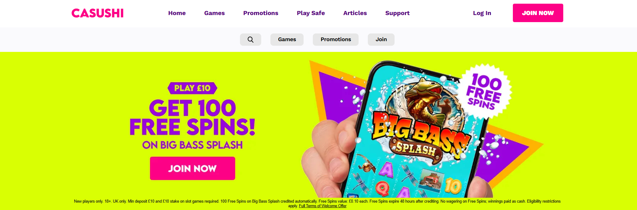 casushi welcome offer 2026