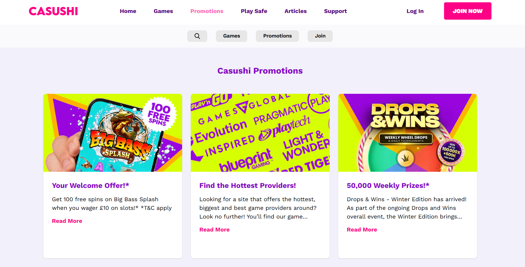 casushi promotions 2026