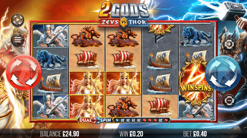 2 Gods Zeus vs Thor Base Game