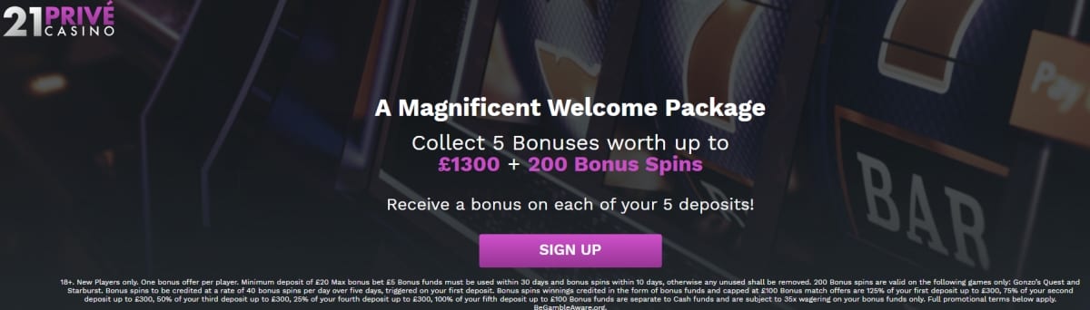 21 Prive Casino Free Spins