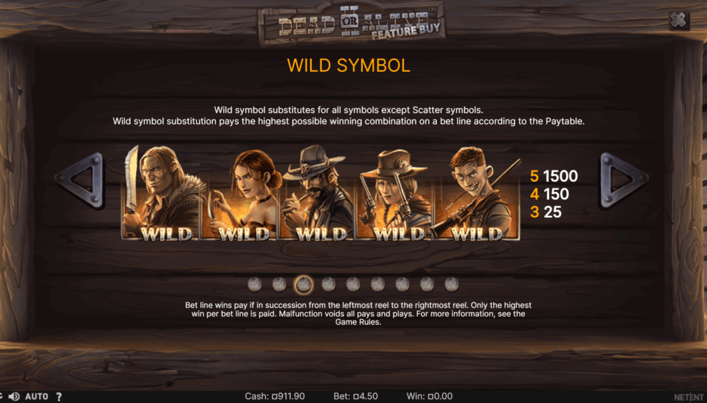 Dead or Alive 2 Wild Symbols