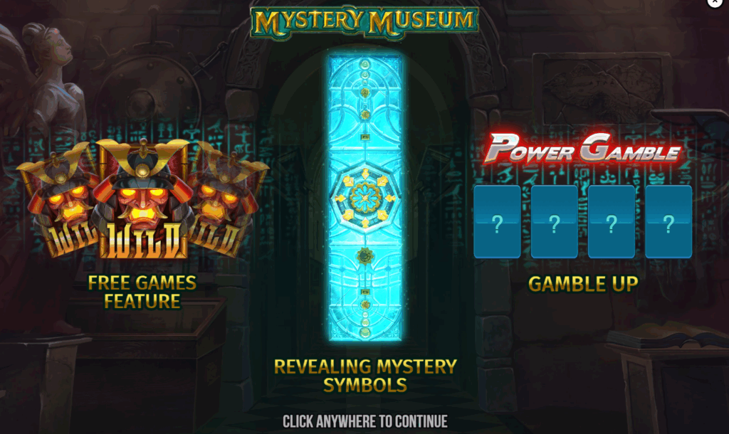 Mystery Museum Welcome Page