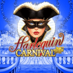 Harlequin Carnival Slot Logo