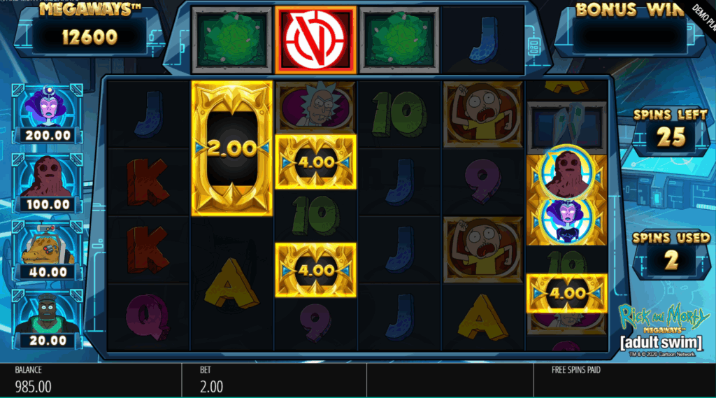 Rick And Morty Megaways Free Spins Feature
