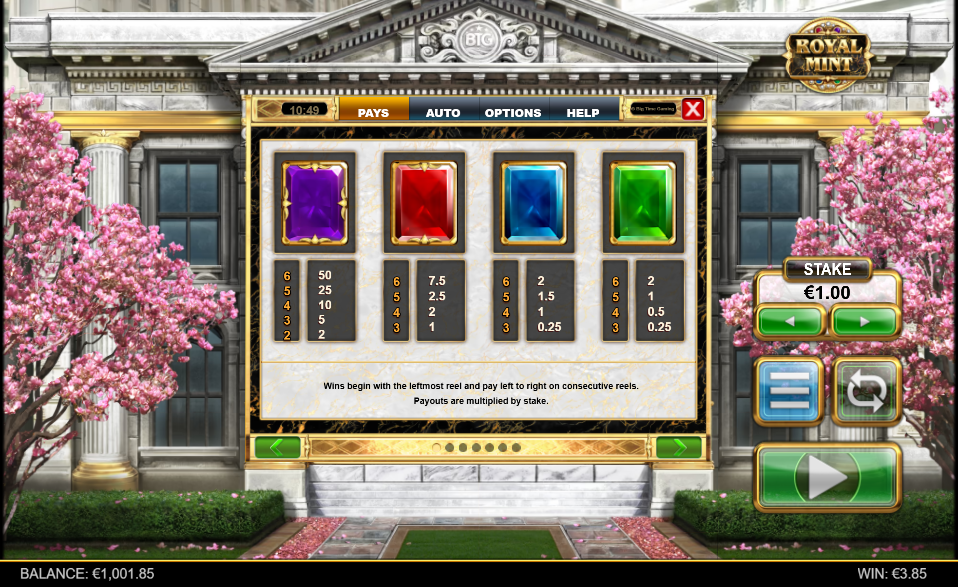 Royal Mint Megaways Payout