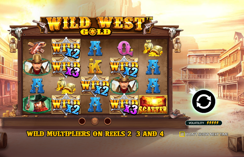 Wild West Gold Welcome Page