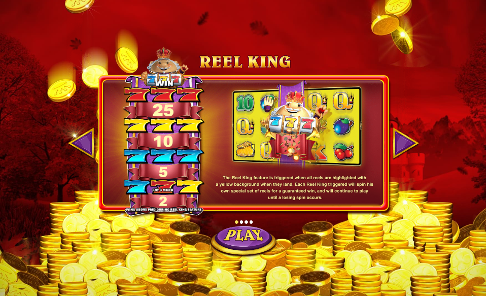 Reel King Megaways Welcome Page