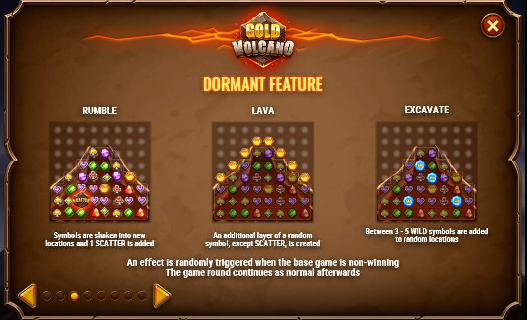 Gold Volcano Slot Feature