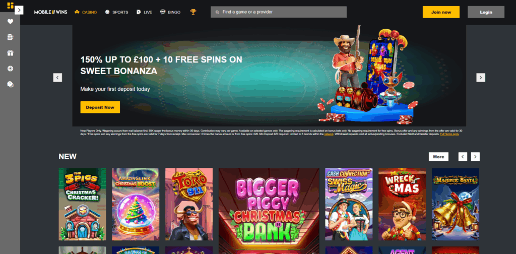 Mobile Wins Homepage