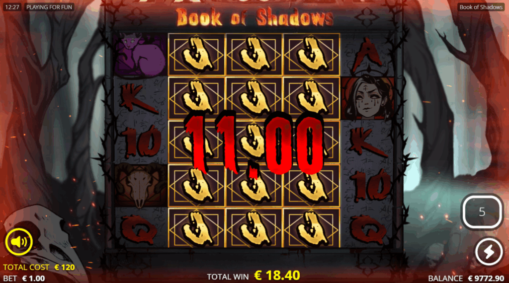 Book of Shadows Free Spins