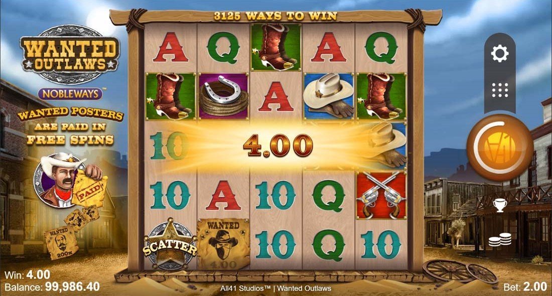 Wanted Outlaws Nobleways Big Win