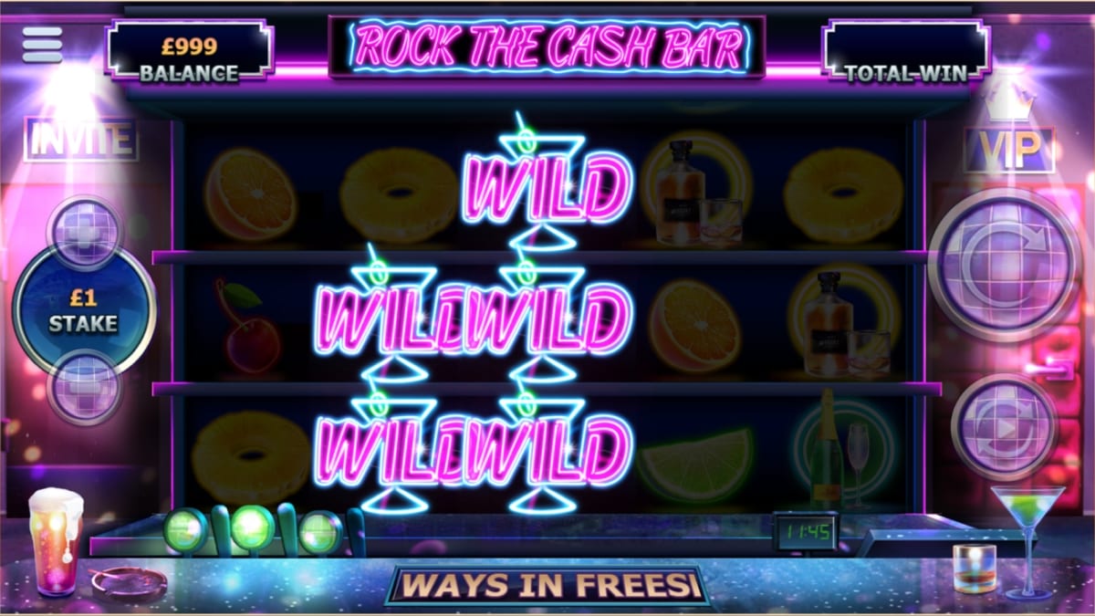 Rock The Cash Bar Slot Game Play