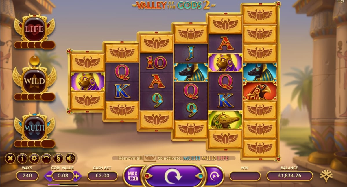 Valley of the Gods 2 Slot Gameplay