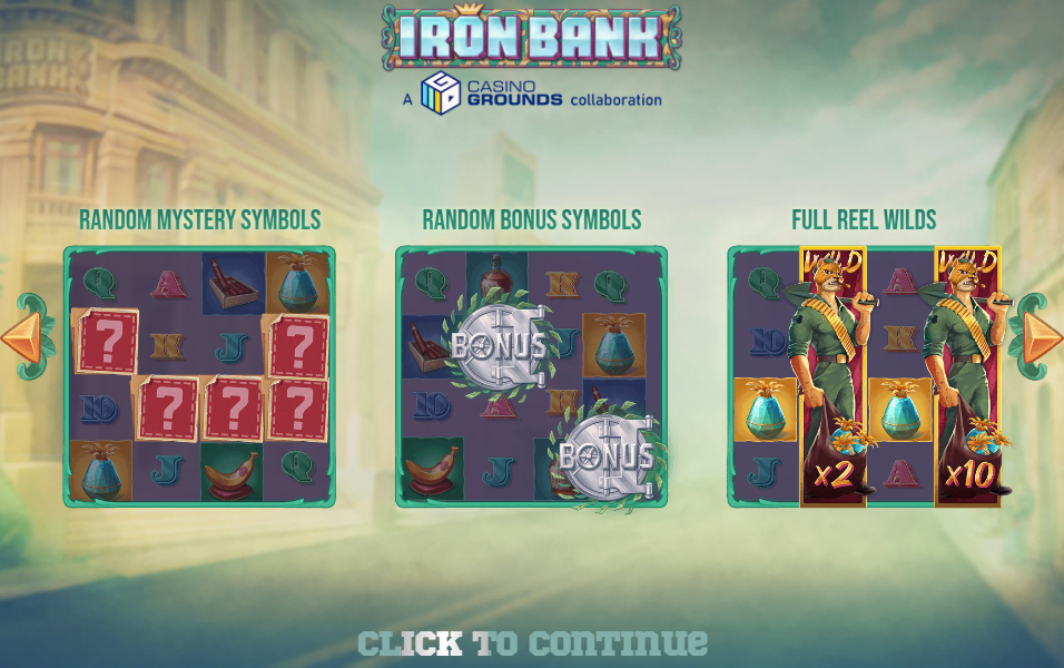 Iron Bank Welcome Page