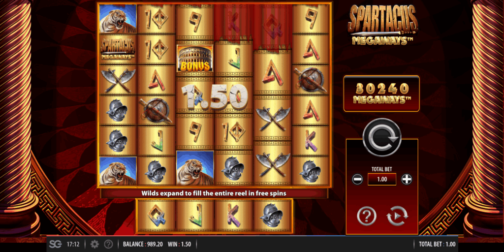Spartacus Megaways Big Win