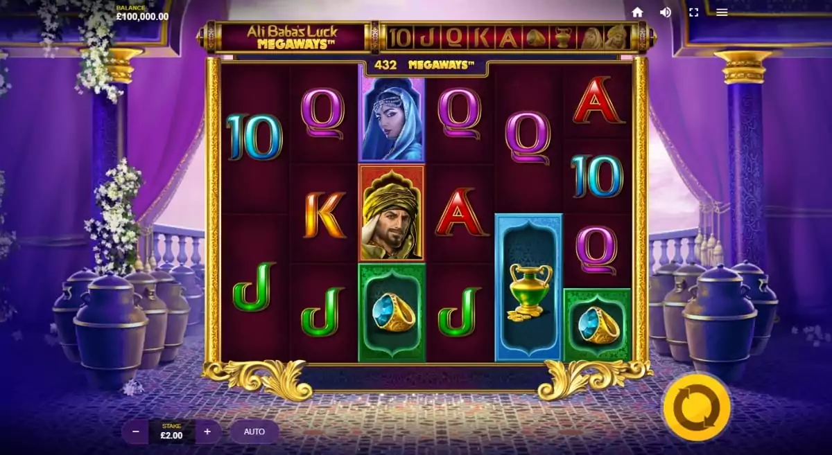 Ali Babas Luck Megaways Slot Gameplay
