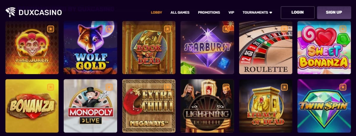 Dux Casino Slots And Games