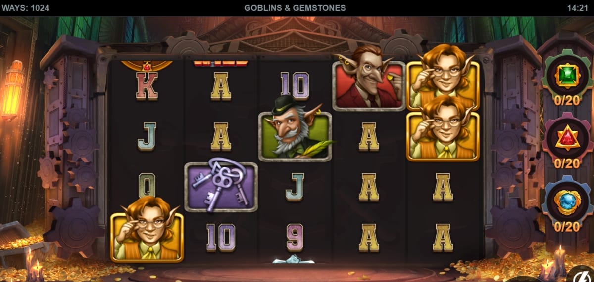 Goblins and Gemstones Slot Gameplay