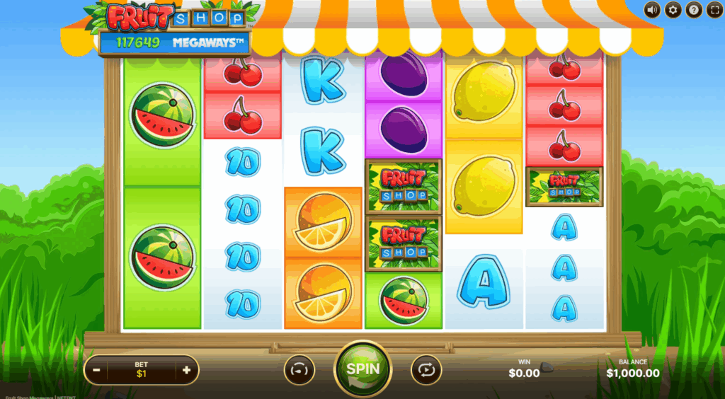 Fruit Shop Megaways Base Game