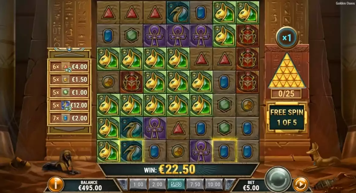 Golden Osiris Slot Free Spins
