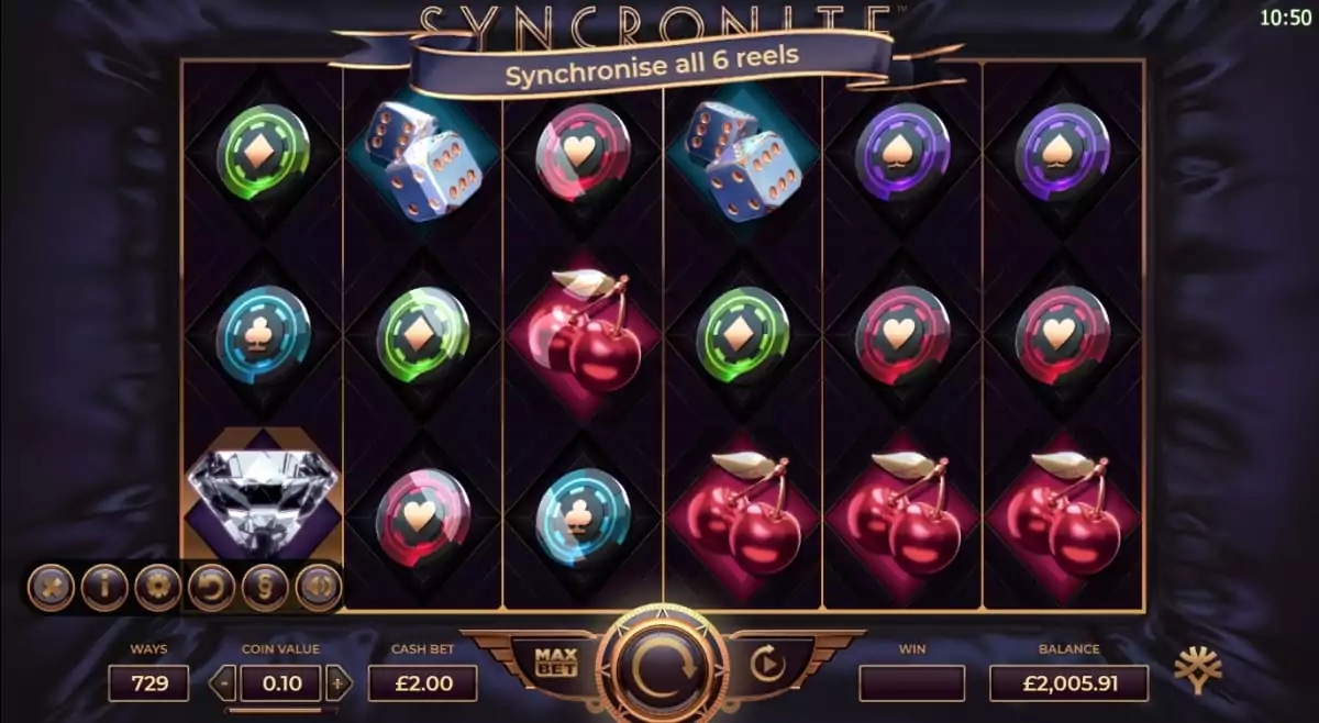 Syncronite Splitz Slot Gameplay