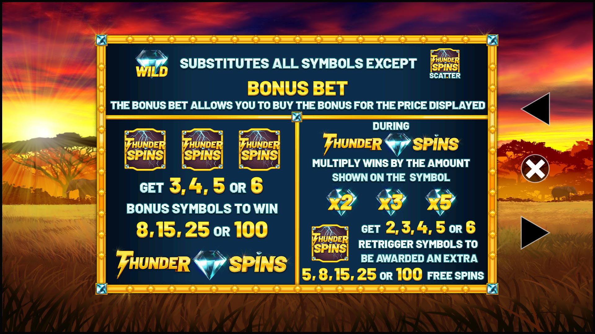 Lion Thunder Bonus Bet