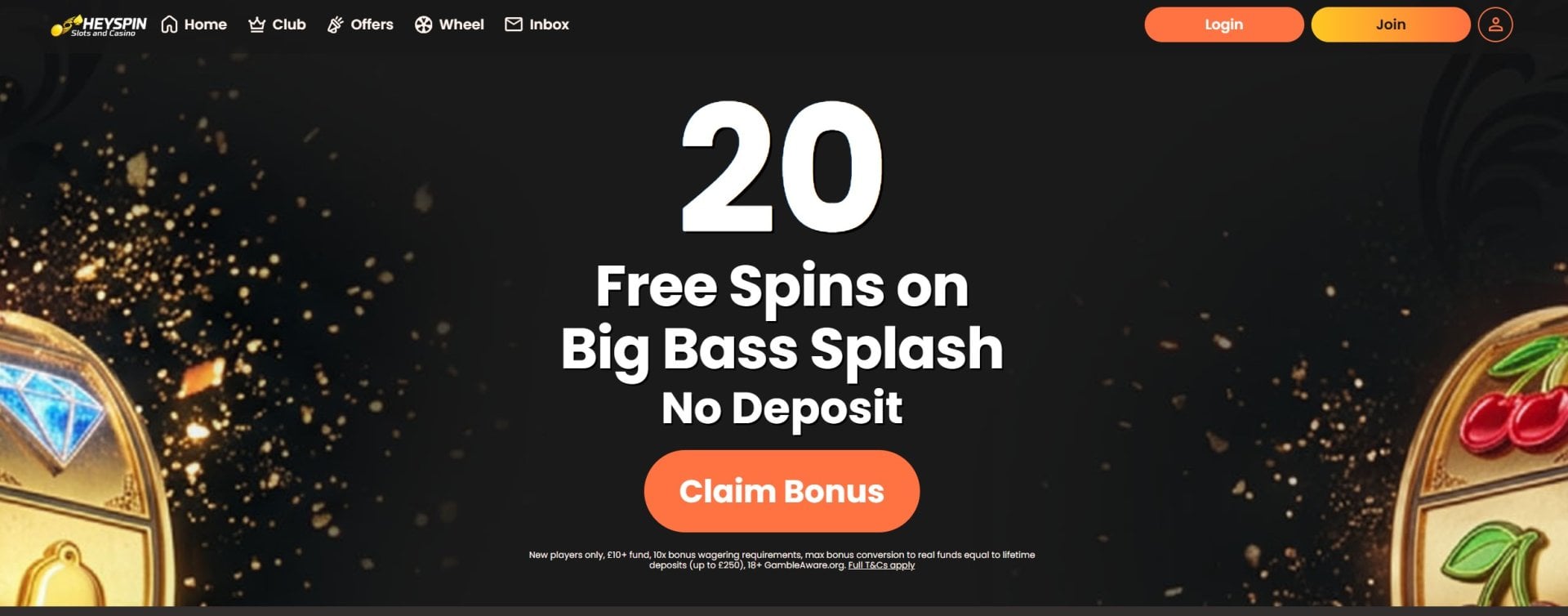 HeySpin Homepage