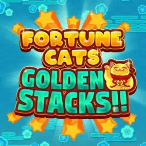 Fortune Cats Golden Stacks Slot Logo