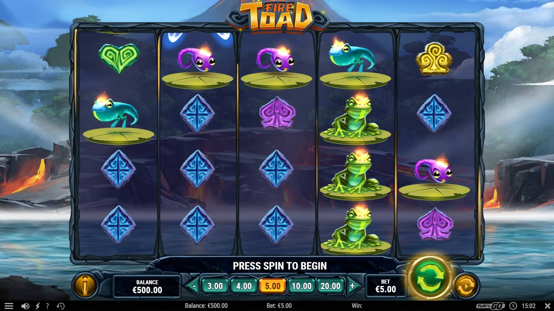 Fire Toad Slot Base Game