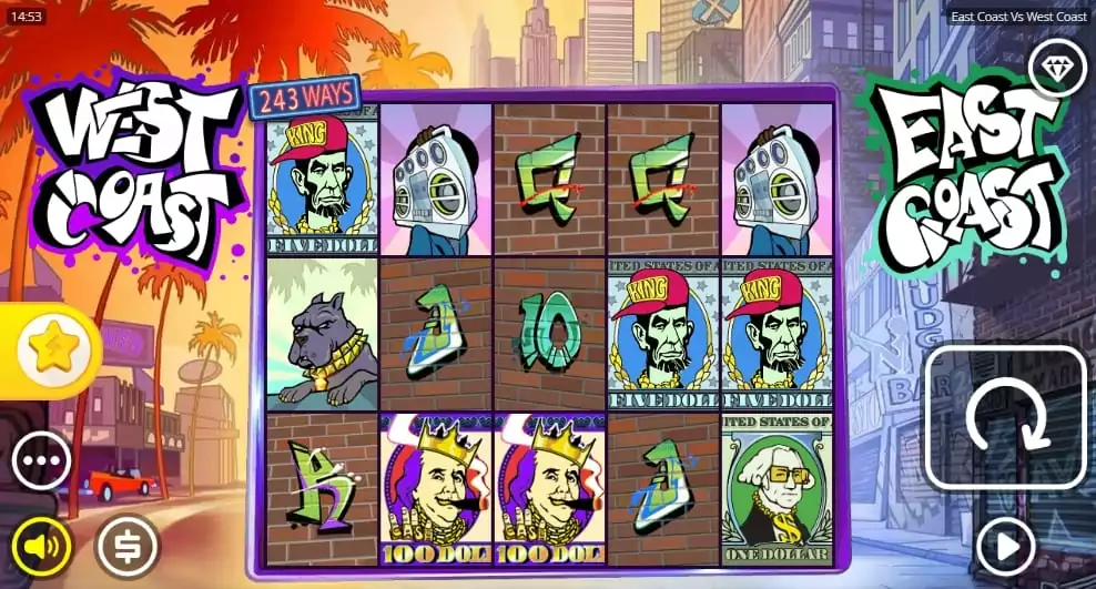 East Coast vs West Coast Slot Gameplay