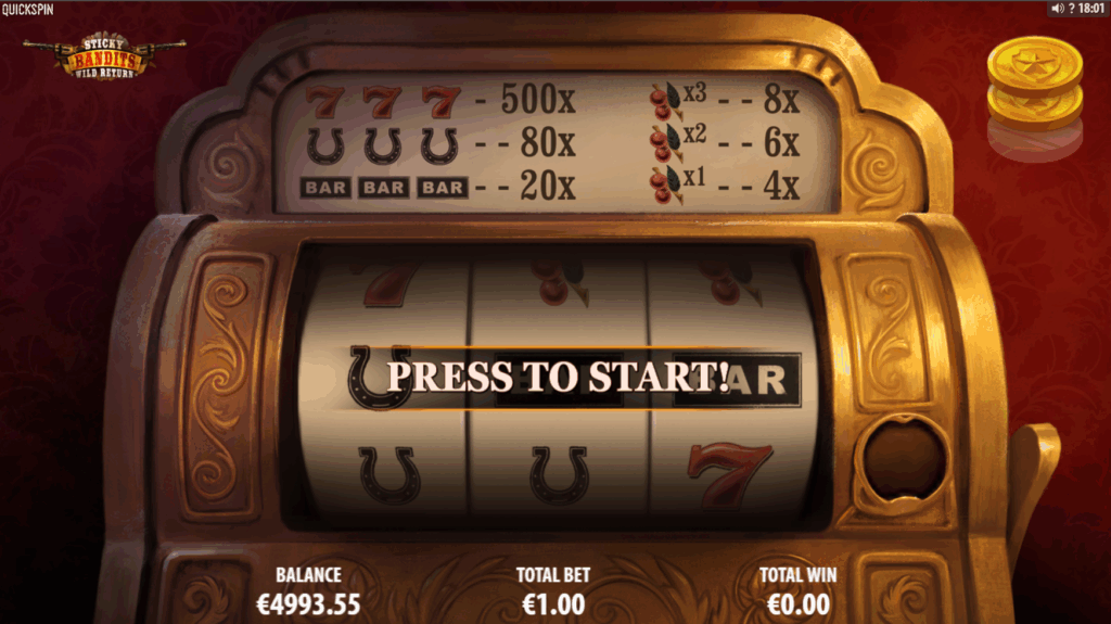 Sticky Bandits Wild Return Slot, Quick Slot Bonus