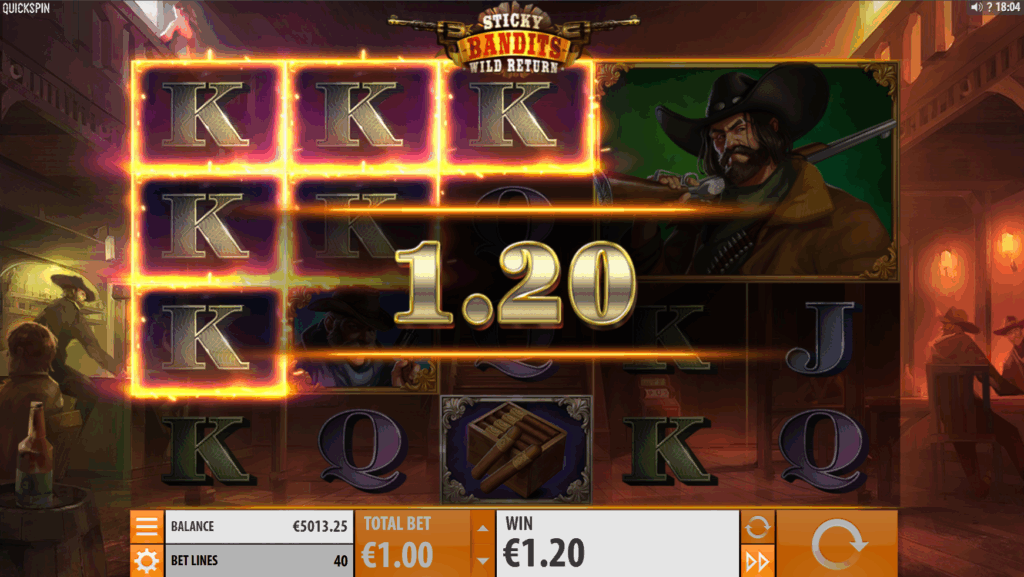 Sticky Bandits Wild Return Slot, The Base Game and Features