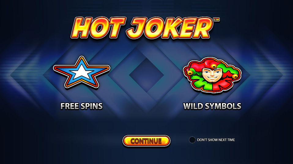 Hot Joker Welcome Page