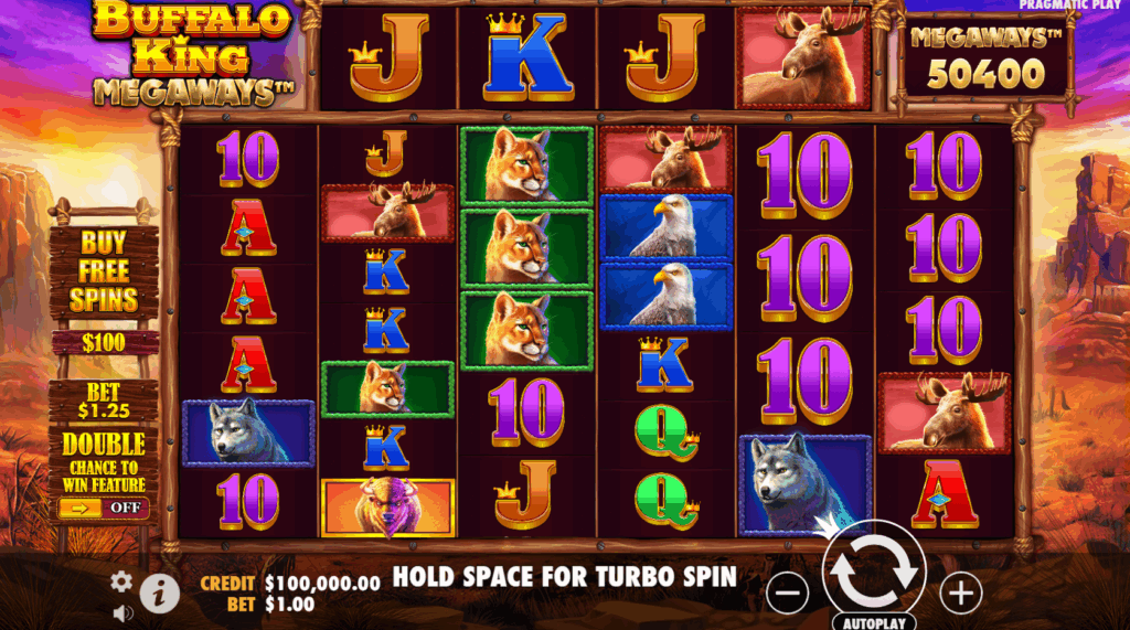 Buffalo King Megaways Base Game