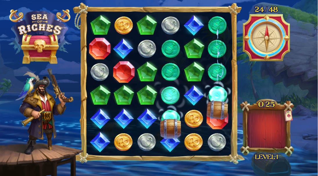 Sea of Riches Slot Base Game