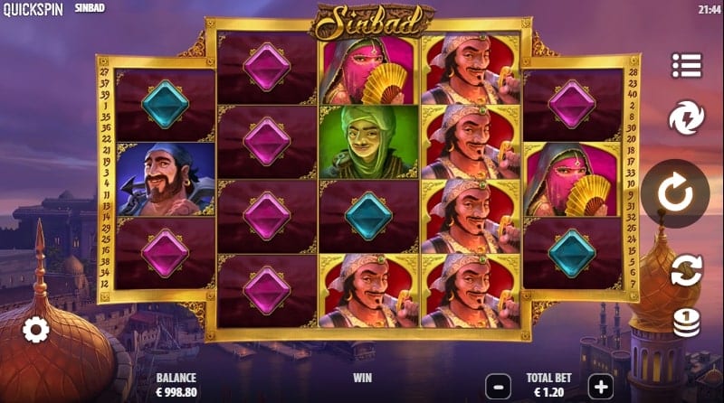 Sinbad Slot Base Game