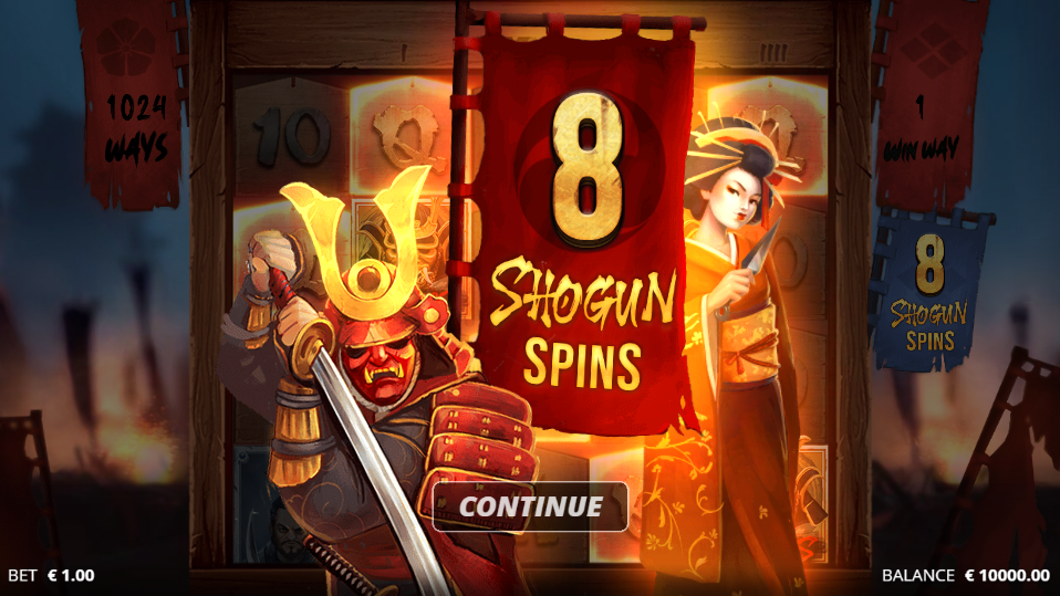 Bushido Ways Shogun Spin Feature