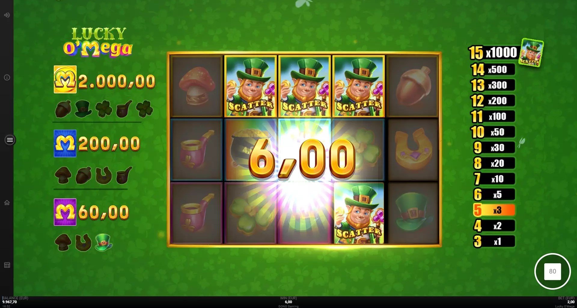 Lucky O' Mega Big Win