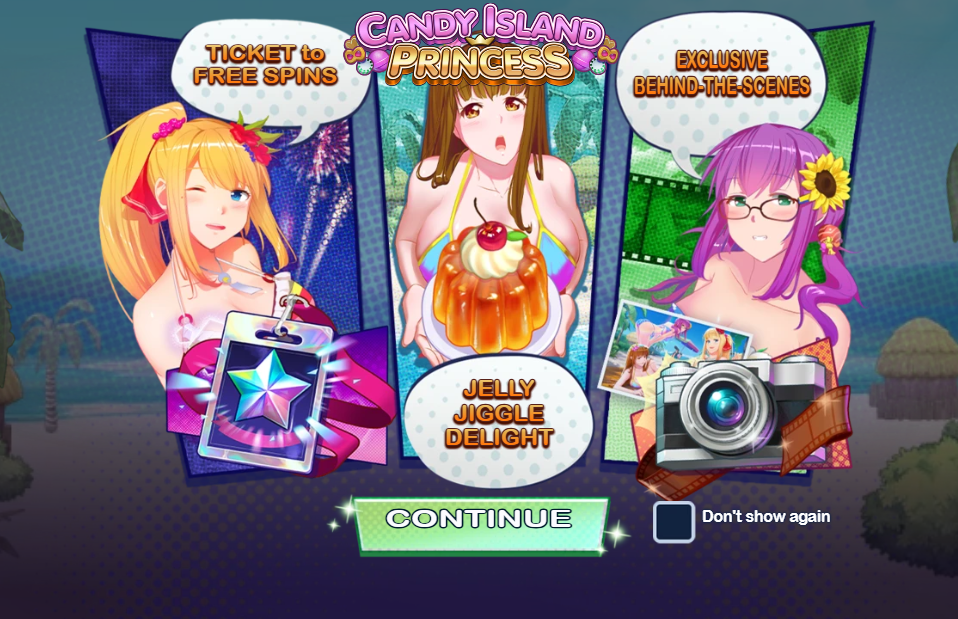 Candy Island Princess Welcome Page