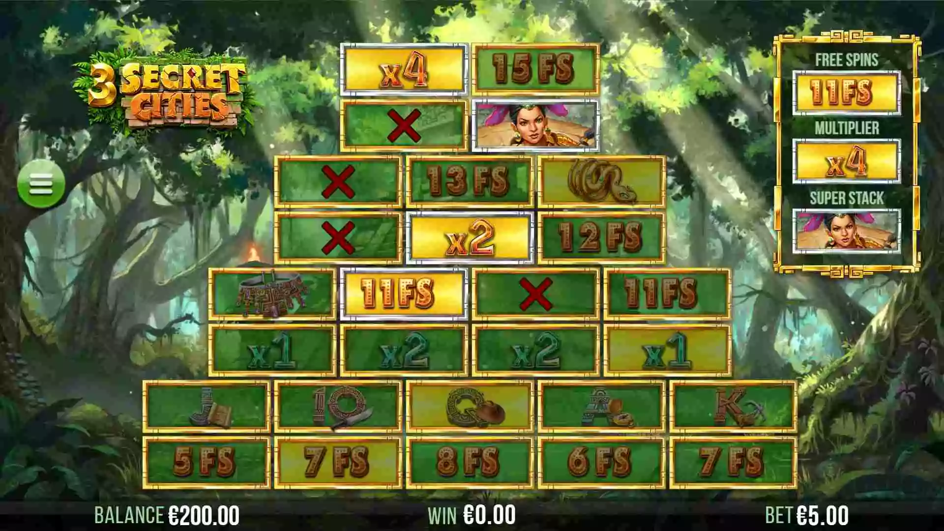3 Secret Cities Free Spins