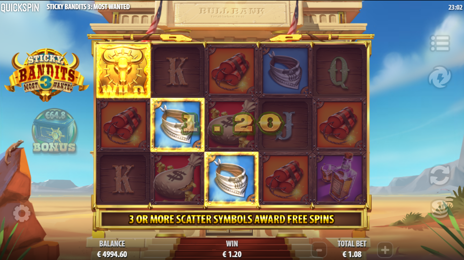 Sticky Bandits 3 Big Win