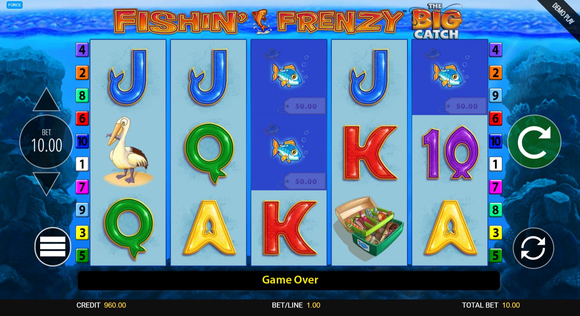 Fishin' Frenzy The Big Catch Base Game