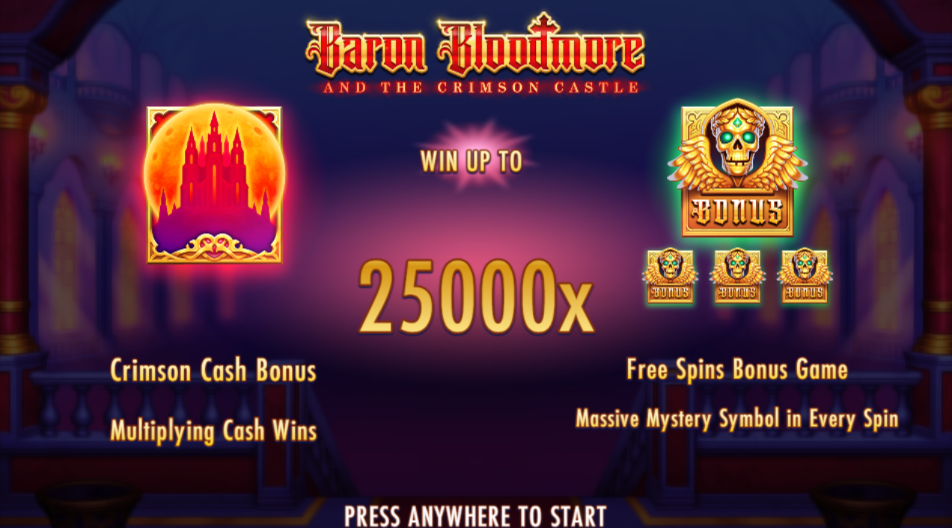 Baron Bloodmore and the Crimson Castle Welcome Page
