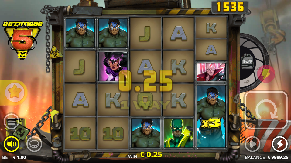 Infectious 5 Big Win